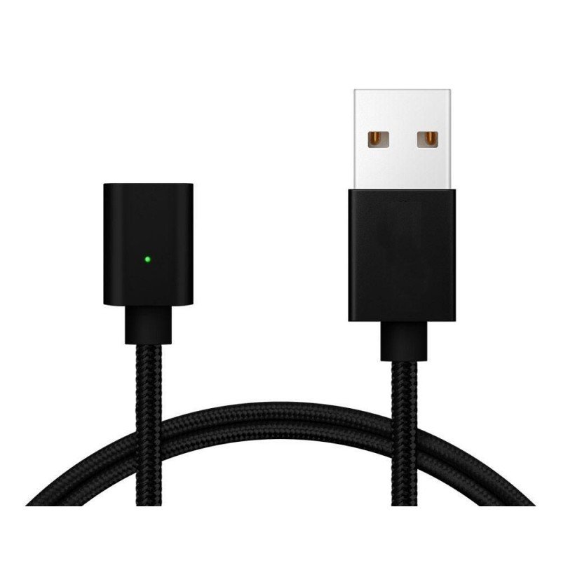 POWERTECH PT-566 USB 2.0 A CABLE MALE LED MAGNETIC BLACK 1m [NO ADAPTOR INCLUDED]