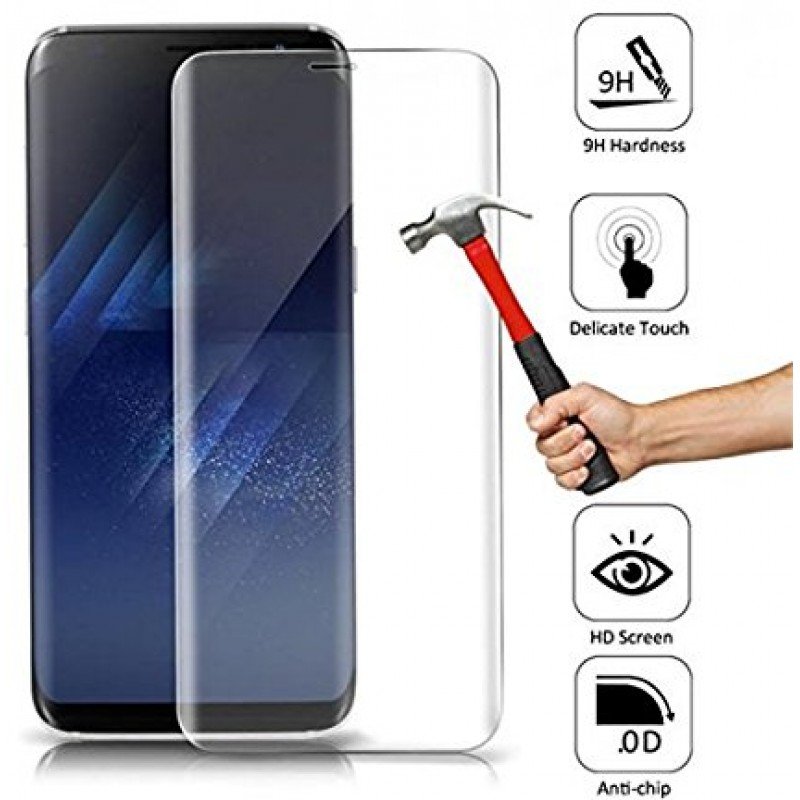 Premium Tempered Glass 3D Full Cover Screen Protector 9H 0.3mm Samsung Galaxy S8 Plus Γυάλινο Προστατευτικό Οθόνης (G955F)