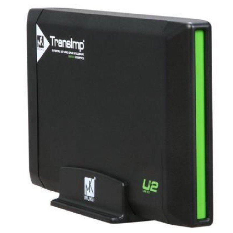 USB 2.0 EXTERNAL ENCLOSURE 3.5 HDD SATA TRANSIMP TIP-330U2-BK BLACK