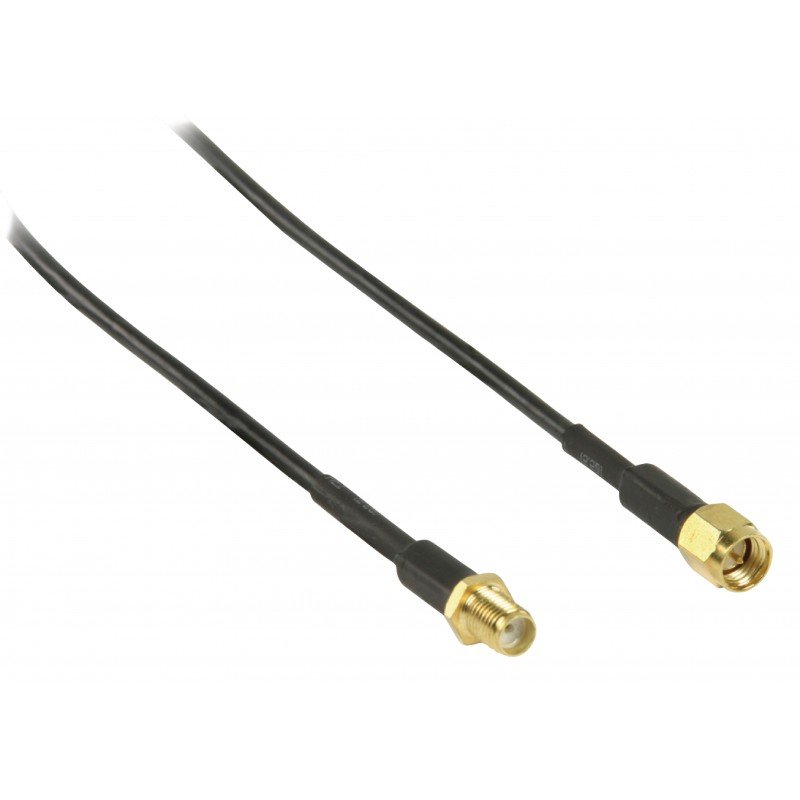 Καλώδιο Κεραίας WiFi SMA Antenna Cable M-F 5m Nedis CSGP02010BK50