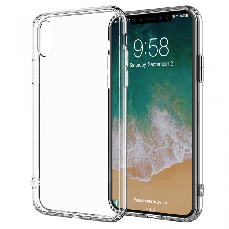 ULTRA SLIM 0.3mm PLASTIC FLEXIBLE TRANSPARENT CASE iPHONE X ΘΗΚΗ ΚΙΝΗΤΟΥ ΔΙΑΦΑΝΗΣ iX