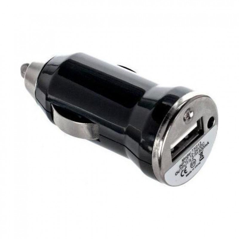 POWERTECH PT-212 Car Charger Adaptor Mini Black 1 Χ USB 5V 1A Φορτιστής Αυτοκινήτου