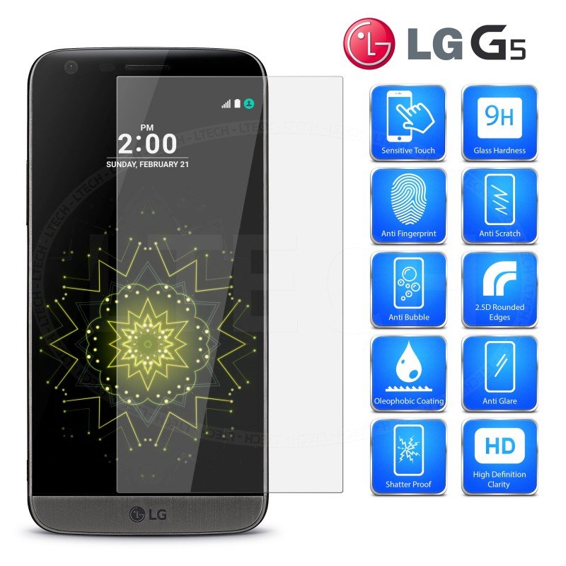 Premium Tempered Glass Screen Protector PRO+ 9H 0.3mm LG G5 Γυάλινο Προστατευτικό Οθόνης