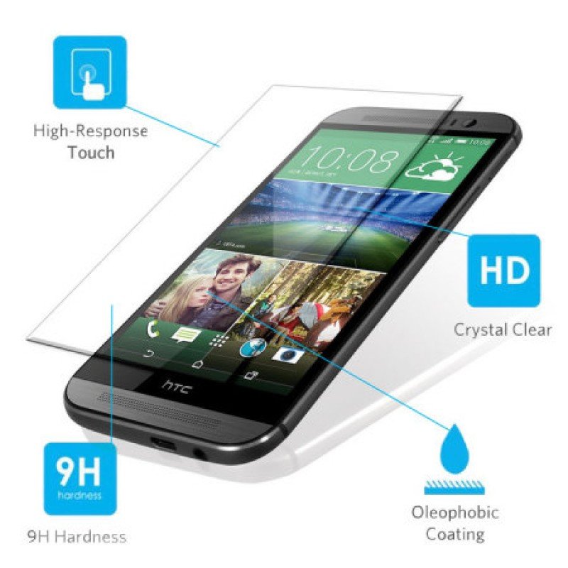 Premium Tempered Glass Screen Protector PRO+ 9H 0.3mm HTC One M8 Γυάλινο Προστατευτικό Οθόνης