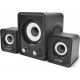 NOD Base.2.One 2.1 Speakers 2 X 3 Watt & 1 X 5 Watt RMS Jack & USB Black Ηχεία Μαύρα