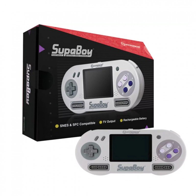 HYPERKIN SUPABOY PORTABLE POCKET SNES HANDHELD COMPATIBLE CONSOLE RETRO