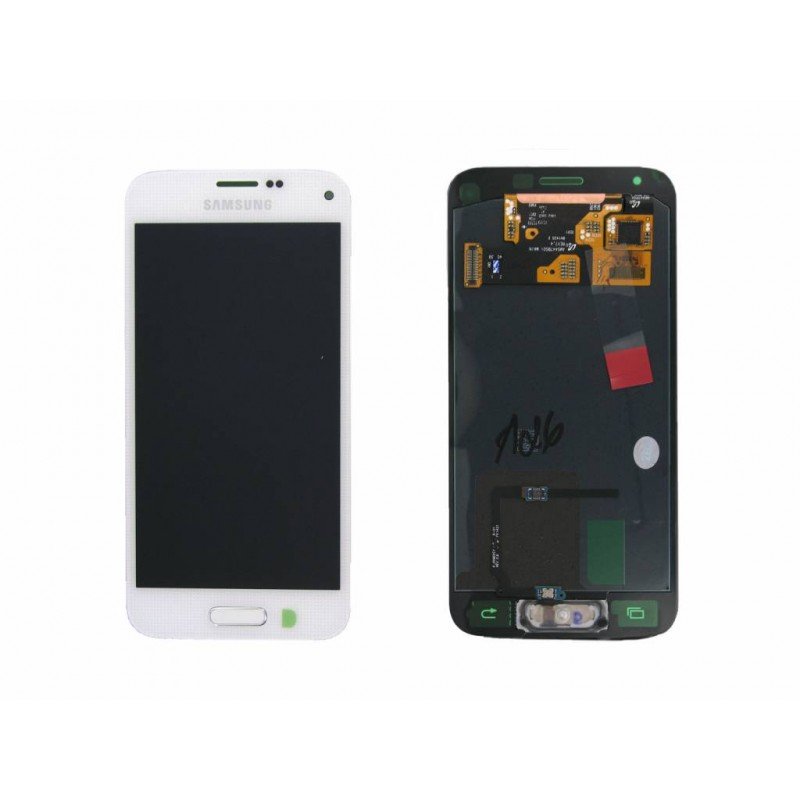 Οθόνη Samsung Galaxy S5 Mini SM-G800F GH97-16147B Original LCD & Touch White Αυθεντική οθόνη & Τζάμι Αφής Λευκή