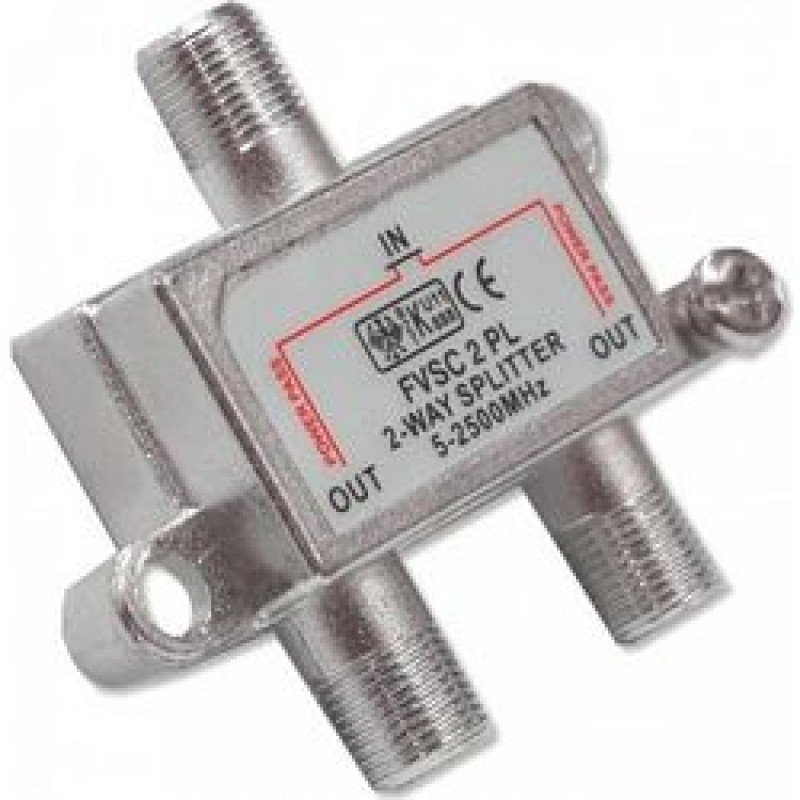 Διακλαδωτής Σήματος Κεραίας FTT5-001 TV Splitter Adapter 5-2400Mhz 1:2 DC Pass Waterproof