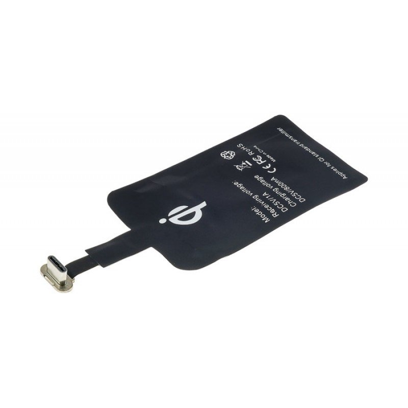 Qi Wireless Receiver/Charger Type C Αντάπτορας Ασύρματης Φόρτισης QK3-G1