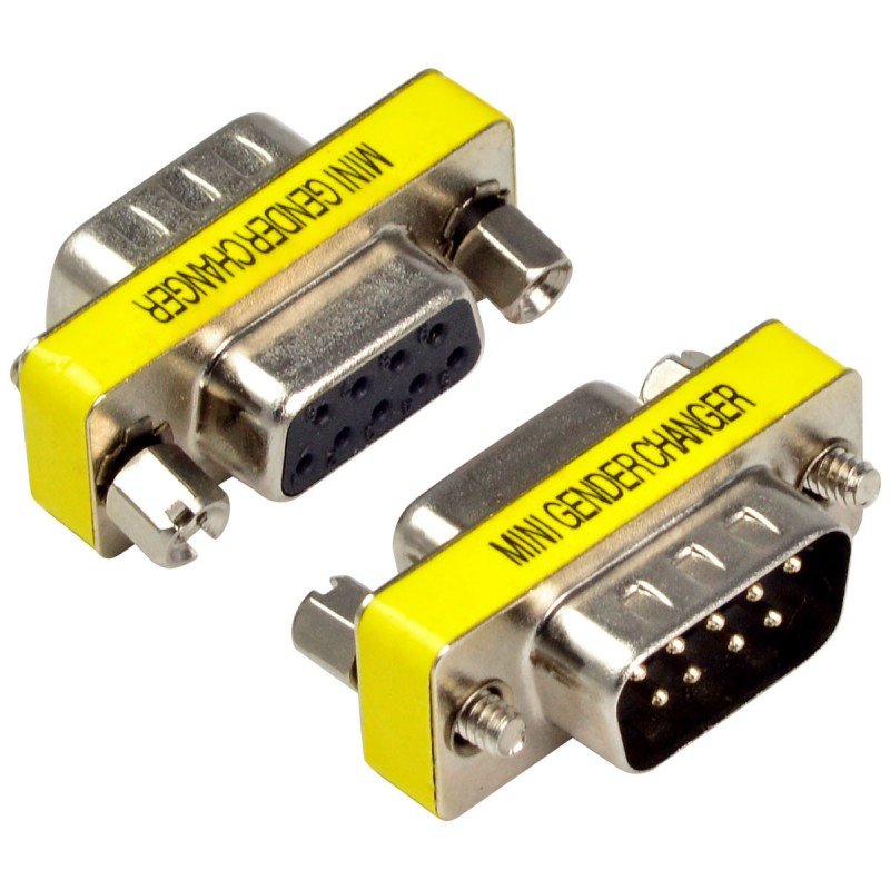 Adaptor Serial RS232 M/F 9pin Dsub DB9M-DB9F Gender Changer GCM-9M9F Μούφα Σειριακή CCGP52812ME