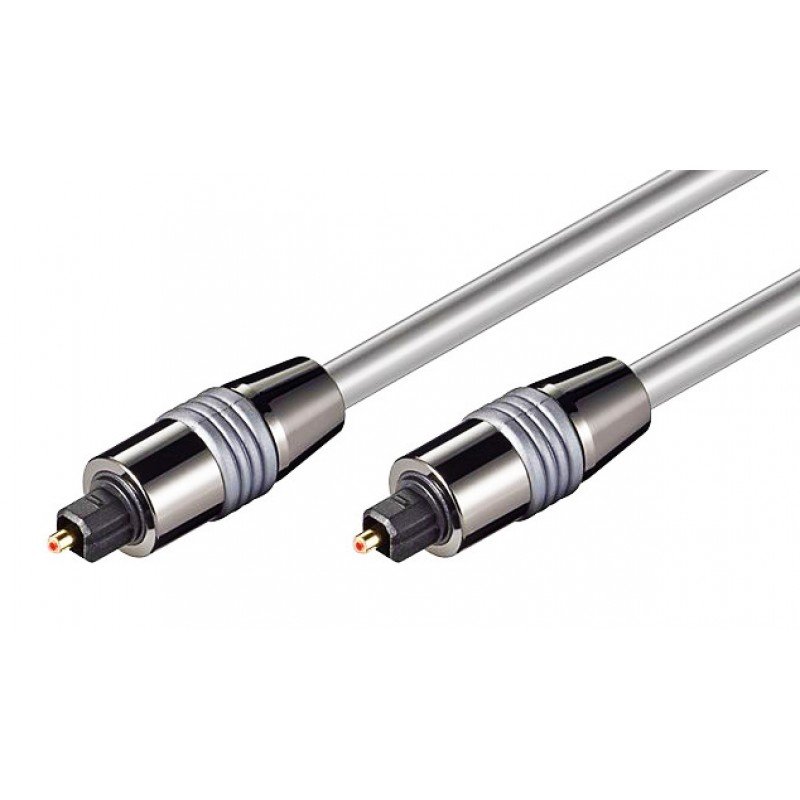 Optical Cable Metallic Male To Male 3m Οπτική Ίνα Μεταλλικά Βύσματα CAB-O007