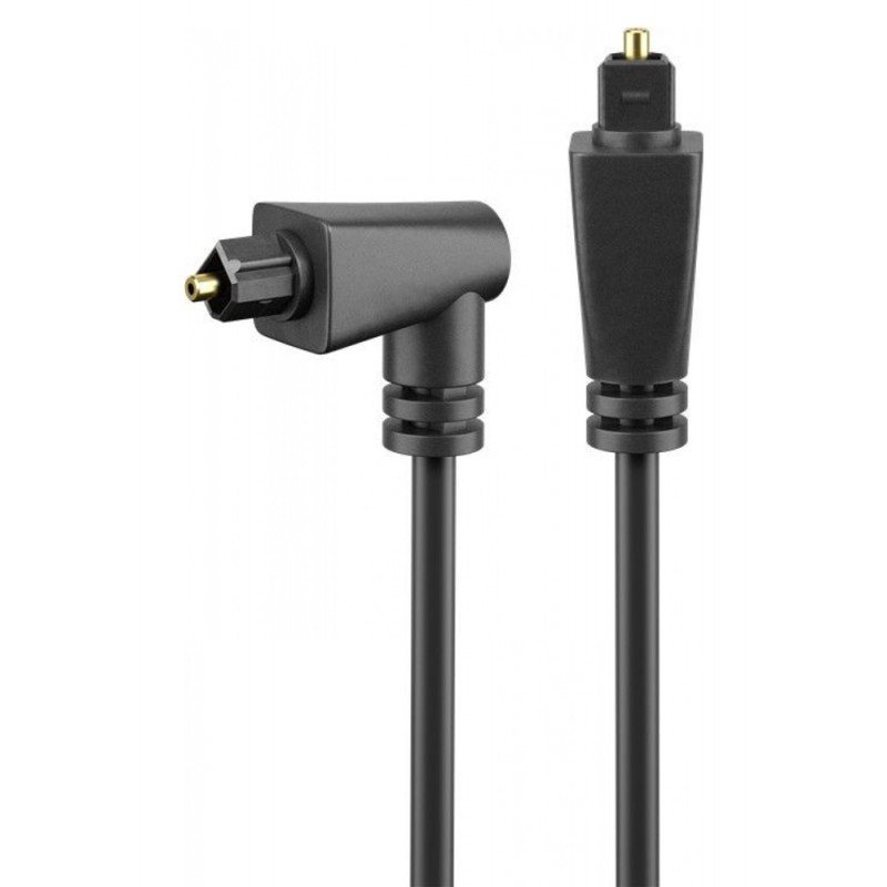 Optical Audio Cable Toslink 1m M-M Οπτική Ίνα Γωνιακό Βύσμα CAB-O010