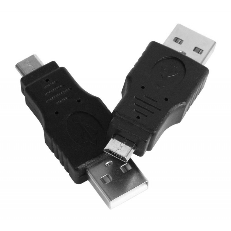 USB A 2.0 Adapter Male To Micro USB Male Black CAB-U109