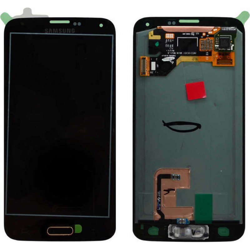 Οθόνη Samsung Galaxy S5 SM-G900F GH97-15959D Original LCD & Touch Gold Αυθεντική Οθόνη & Τζάμι Αφής Χρυσή