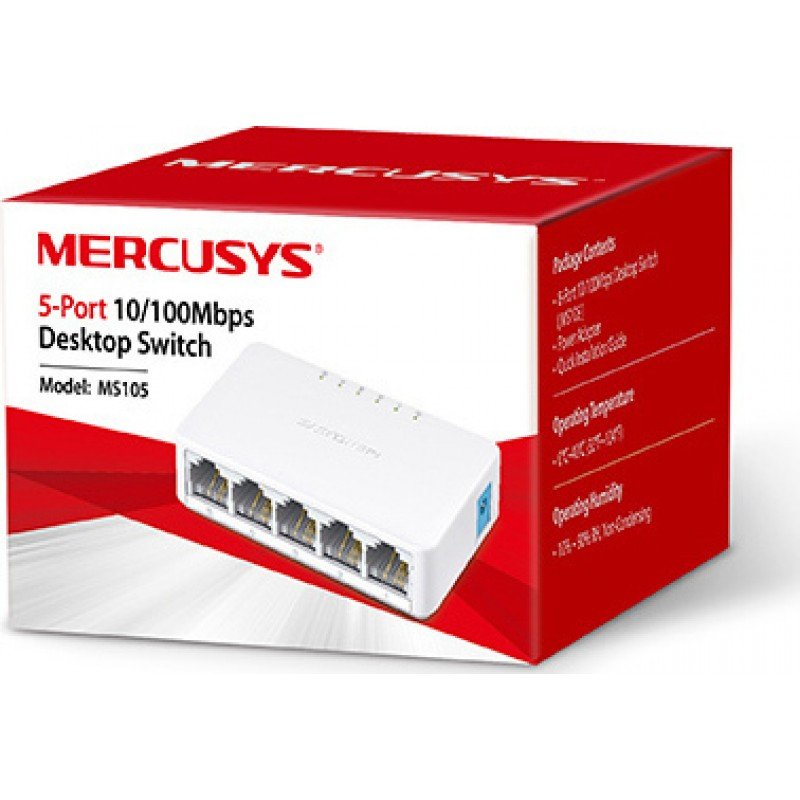 5-Port 10/100M Ethernet Desktop Switch Mercusys MS105 Διακλαδωτής Δικτύου