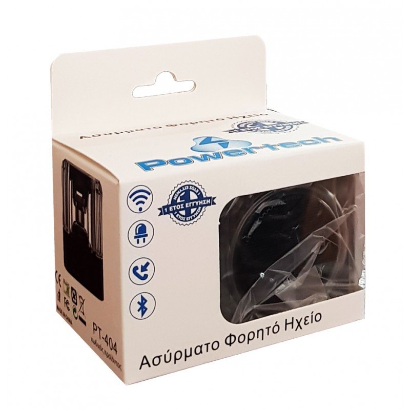 Ηχείο Ασύρματο Μαύρο Bluetooth Speaker Portable Black 3Watt PT-404