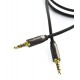 Jack 3.5 Male To Jack 3.5 Male 4pin Gold Metal 1m Stereo Καλώδιο Ήχου Επίχρυσο PTR-0074