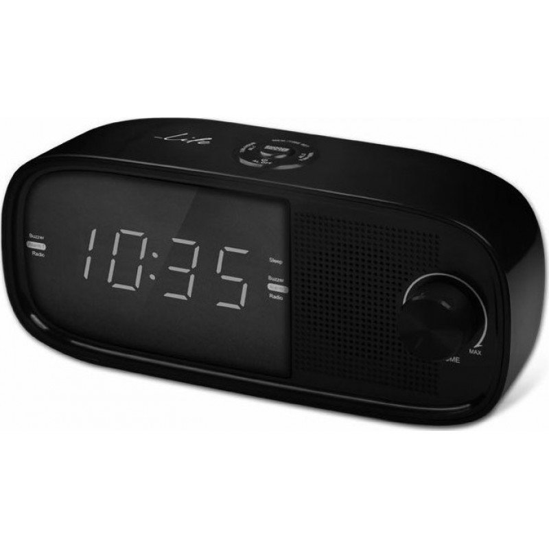 Ρολόι Διπλό-Ξυπνητήρι Ραδιόφωνο Life Rac-002 Clock Alarm FM LED