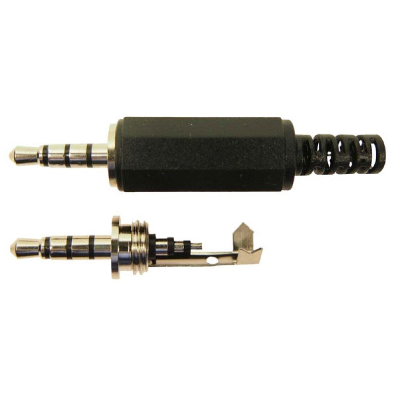 JACK 3.5 STEREO- MICROPHONE MALE PLUG BLACK ΤΕΛΙΚΟ ΒΥΣΜΑ ΗΧΟΥ ΣΤΕΡΕΟ - ΜΙΚΡΟΦΩΝΟΥ ΑΡΣΕΝΙΚΟ