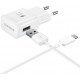 Samsung EP-TA20EWE Original AC 1 X USB 5V 2Am Power Supply Charger White Fast Charging Αυθεντικό Τροφοδοτικό Λευκό & Καλώδιο EP-DW700CWE Type c