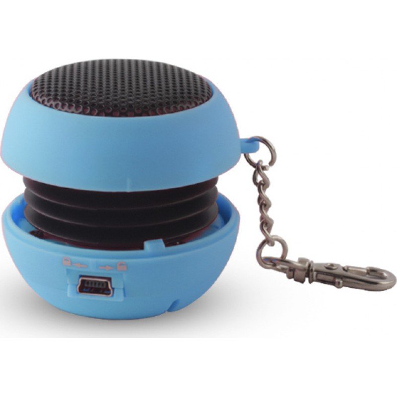 Setty Mini Portrable Speaker Recheargable Black 2.5 Watt  Jack 3.5 Ηχείο Φορητό Μαύρο GSM012631