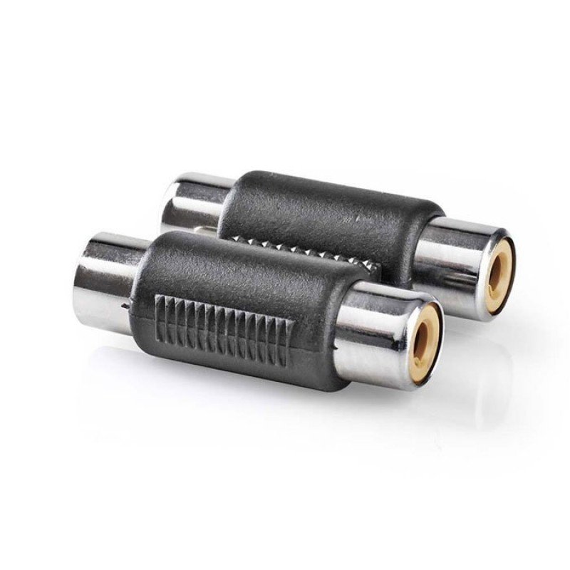 Adapter 2 X RCA Female To 2 X RCA Female Double Adaptor Μούφα Σύνδεσης AC-027 G048N