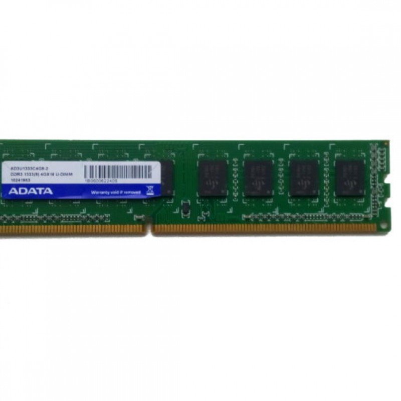 4Gb Ram DDR3 Memory Adata -1333Mhz- AD3U1333C4G9-2 Μνήμη (PC) USED