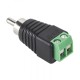 Adapter RCA Male Terminal Block 2pin Σύνδεσμος Καλωδίου Με Κλέμα 2pin Σε RCA Αρσενικό CV-2083