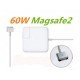 Original Power Charger 60 Watt Macbook Apple Magsafe 2 16.5V 3.65A White Τροφοδοτικό Φορητού ADP-60ADT A1435 MD565