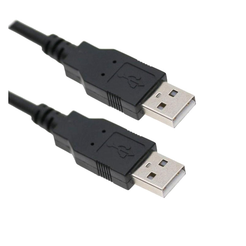 USB 2.0 Male To Male Type A Copper Cable Black 1.5m  Καλώδιο Μαύρο Powertech CAB-U015