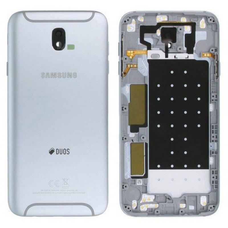 Καπάκι Μπαταρίας Samsung J7 2017 J7 Pro 2017 Μπλε Ασημί Back Battery Cover Blue Silver