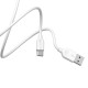 USB A 2.0 Cable To Type-C 2m White Καλώδιο Φόρτισης-Δεδομένων Λευκό Borofone BX14 LinkJet