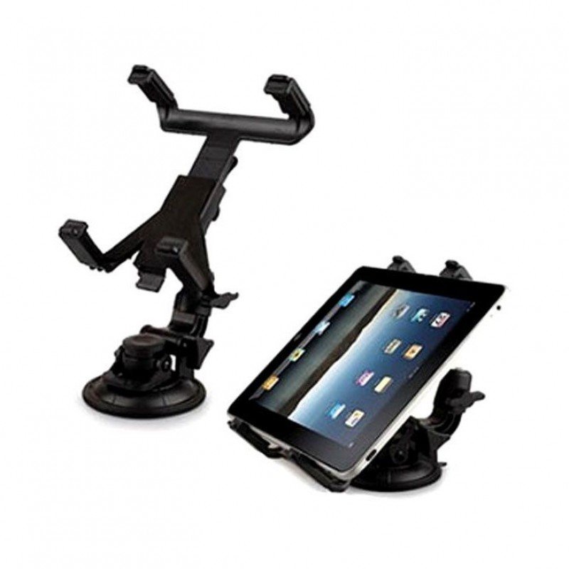 Βάση Αυτοκινήτου Μαύρη Universal Car Glass Stand Holder Black For Tablet 7-10