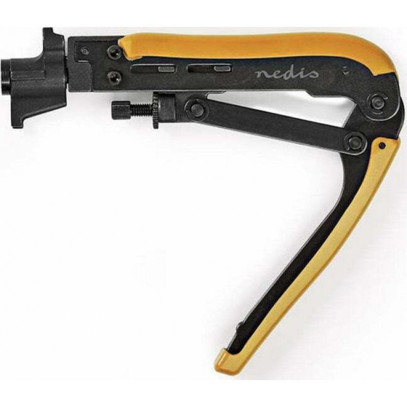 Crimping Tool Multi Modular F RG58 RG59 RG6 RG7 RG11 Coaxial Nedis CSGG49530YE Πένσα Μεταλλική