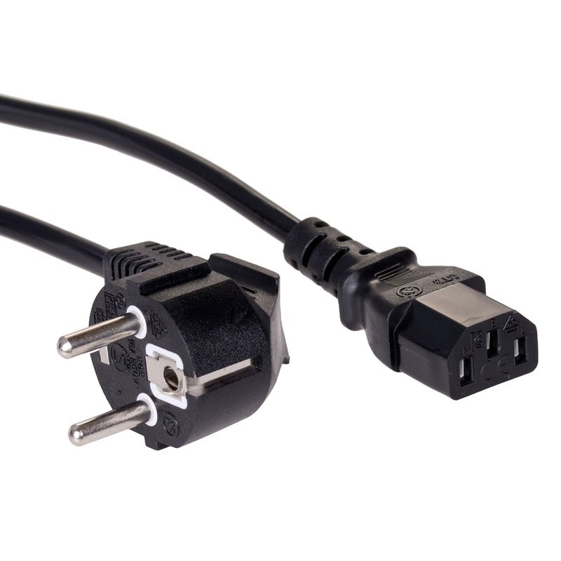 Power Cable Cord 2m External Suko Black 3 X 0.75mm Καλώδιο Τροφοδοσίας Υπολογιστή JT1125/1121