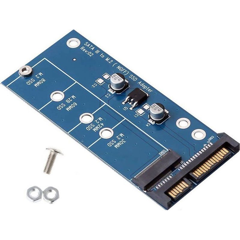 Μετατροπέας SATA 22pin To M.2 SSD 2230/2242/2260/2280 Converter POWERTECH TOOL-0019