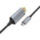 Αντάπτορας Καλώδιο Type C To HDMI Converter Cable 1.8m Black Hoco UA13