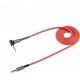 Sound Cable Jack 3.5mm M/M Audio Gold 1m Aux Corner Red Hoco UPA02 Καλώδιο Ήχου