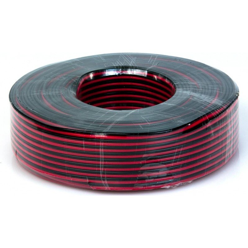 Sound Cable Black-Red 100m 2 X 2 mm Καλώδιο Ηχείων Μαύρο-Κόκκινο