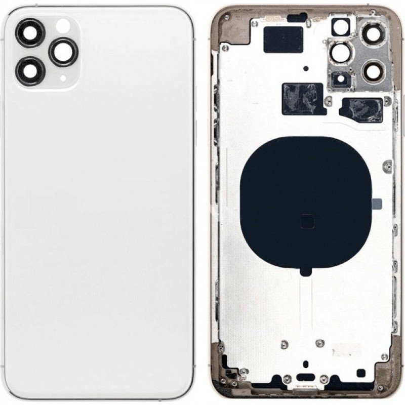 Καπάκι Μπαταρίας - Πλαίσιο Ασημί iPhone 11 Pro Max Housing - Frame Silver