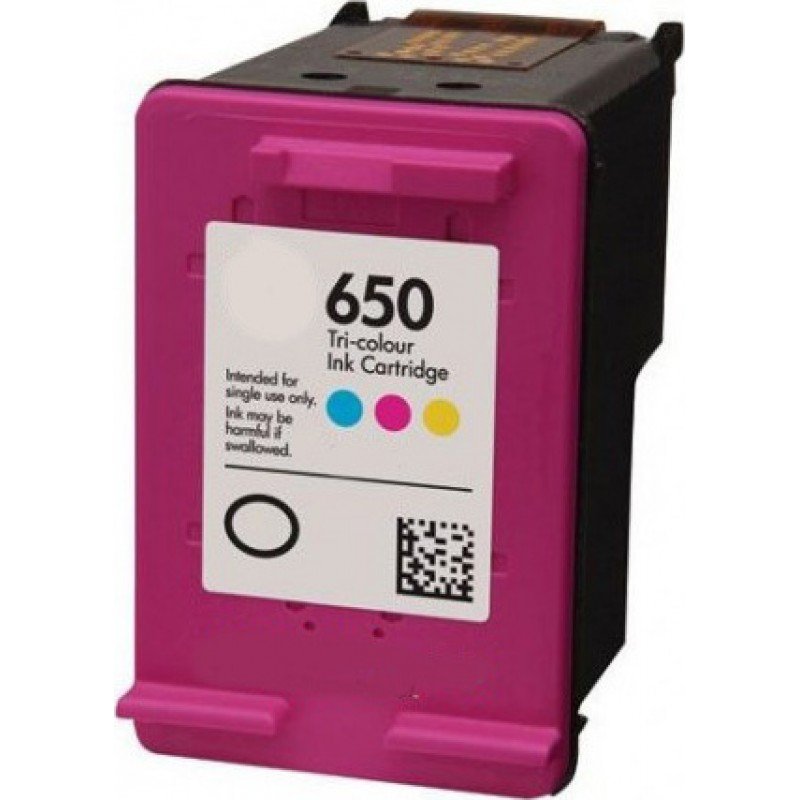 HP 650XL Colour Printer Catridge  Συμβατό Μελάνι Έγχρωμο