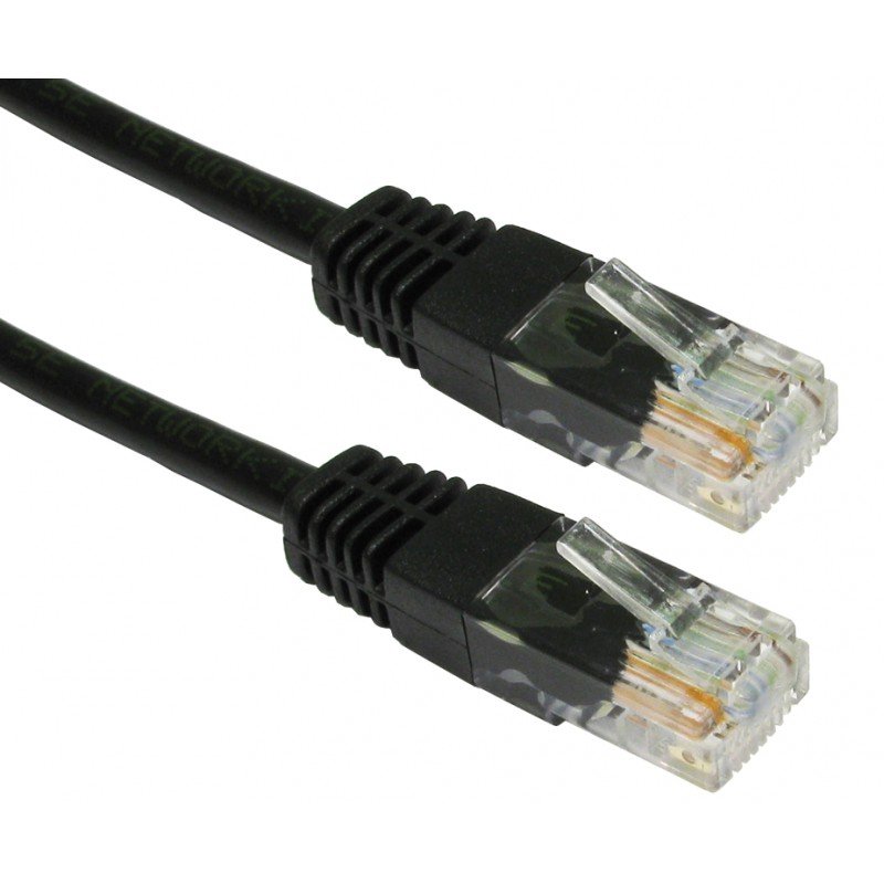 UTP Ethernet Cable 3m Black Cat 6 Καλώδιο Δικτύου CAB-N075