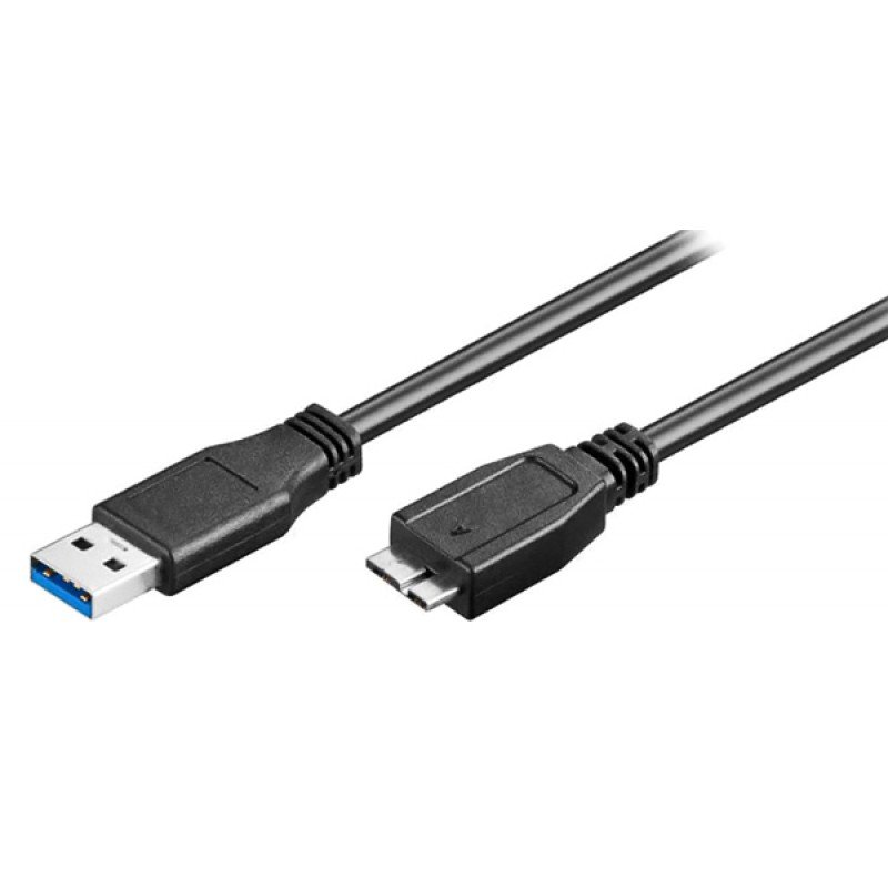 USB A 3.0 Cable Male To USB Micro B 21p Male 0.5m Black