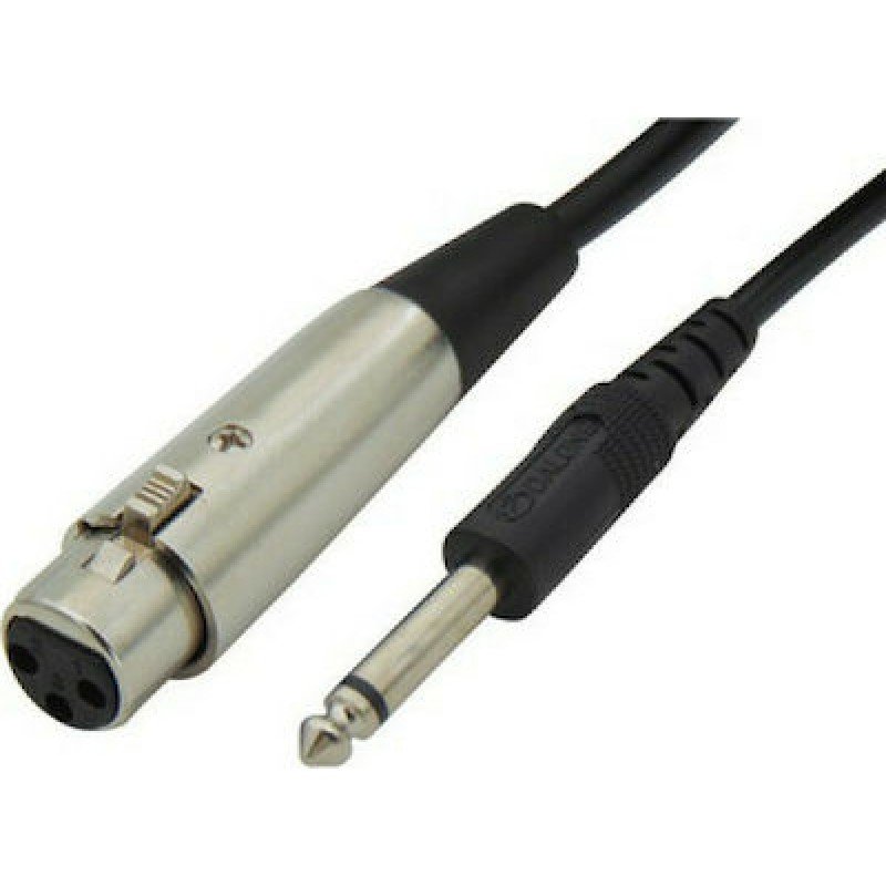 Jack 6.3 Male To Canon XLR Female Cable 1.5m Victronic LZ-612-1.5m Καλώδιο Ήχου