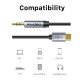 USB Type C Male 3.1 - Jack 3.5 Male Cable 1m Cabletime CT-C160-PU31-CMAUDIO