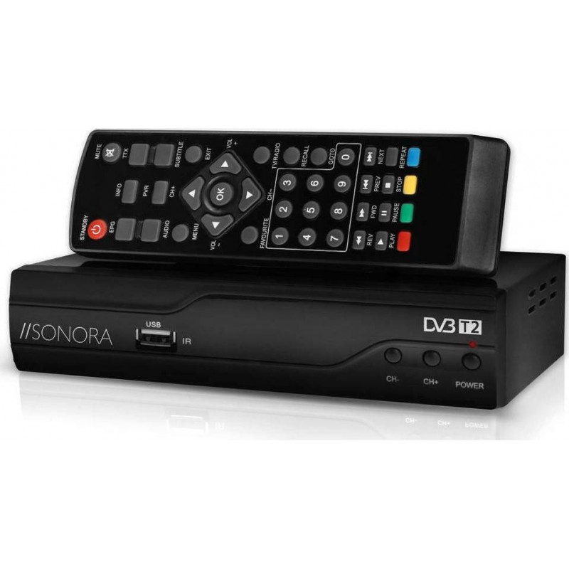 Sonora DVB-T MPEG-4 Digital TV Receiver FHD Decoder Επίγειος Ψηφιακός Δέκτης DVD T2-001