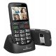 Mobile Cell Phone Sentry Eco Dual Sim Black Κινητό Τηλέφωνο Powertech PTM-18