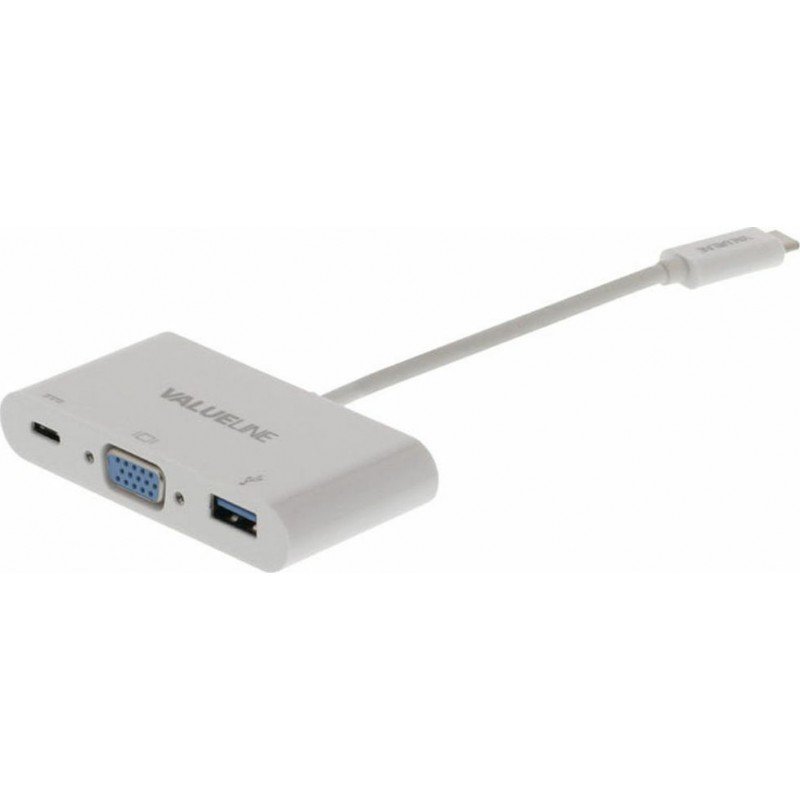 USB 3.1 Type C HUB To VGA-USB 3.0-Type C 0.15m VLCP64760W02