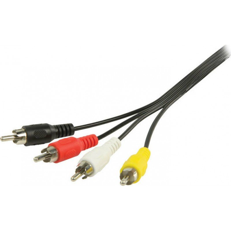 Cable 4 X RCA Male-Male 2m Nikel Audio-Video Καλώδιο Ήχου-Εικόνας VLVP24400B20