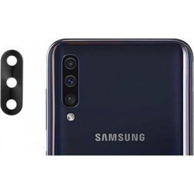 Γυαλί Πίσω Κάμερας Samsung Galaxy A30s A307 Back Camera Lens Black